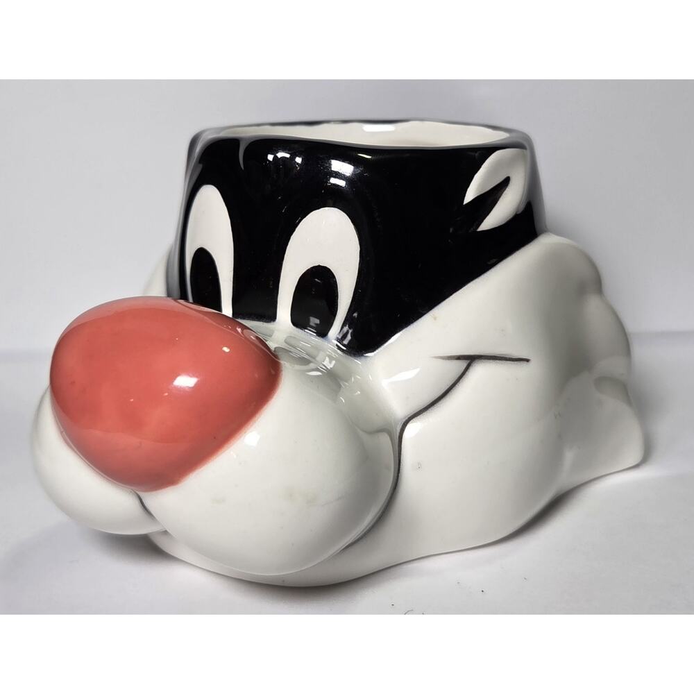 Looney Tunes Sylvester Cat Mug Coffee 1989 Warner Bros Applause Vintage - Picture 2 of 8